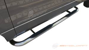 Steelcraft 3" Round Side Bars for Ford (2004-08) F-150 Regular Cab (Black)