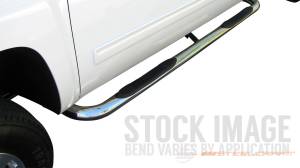 Steelcraft 3" Round Side Bars for Ford (1999-16) F-250/350 SuperCab (Black)