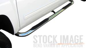 Steelcraft 3" Round Side Bars for Ford (1999-16) F-250/350 Regular Cab (Black)