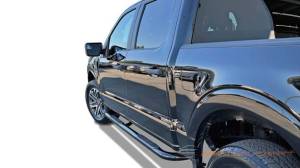 Steelcraft 3" Round Side Bars for Nissan (2004-17) Titan & (16-17) Titan XD Crew Cab (Black)