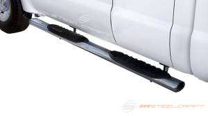Steelcraft 5" Oval Side Bars for Ford (1999-16) F-250/350 & (15) F-450 SuperCab (Black)
