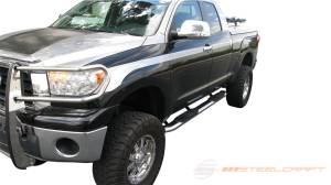 Steelcraft 5" Oval Premium Side Bars for Toyota (2007-21) Tundra Double Cab (Black)