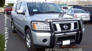 Steelcraft Grille Guard for Nissan (2004-15) Titan & Armada (Black)