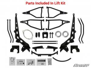 SuperATV - SuperATV 10" Lift Kit for Polaris (2016-21) RZR XP Turbo (Rhino 2.0 Axles, Black) - Image 7