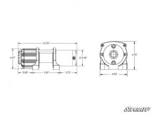 SuperATV - SuperATV 2500 Lb. UTV/ATV Winch (w/ Wireless Remote & Synthetic Rope) - Image 11