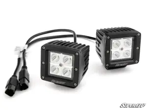 SuperATV - SuperATV 3" LED Cube Lights (Amber, 1.75" Cage Mount (See Fitment)) - Image 1