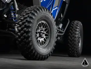 SuperATV - SuperATV Assault Industries Hellfire Wheels with Innerlock Technology for Polaris (2022-26) RZR Pro R/4, Turbo R/4, 15" Wheels, 10" wide, 5/4.5 (Matte Titanium) - Image 4