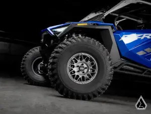SuperATV - SuperATV Assault Industries Hellfire Wheels with Innerlock Technology for Polaris (2022-26) RZR Pro R/4, Turbo R/4, 15" Wheels, 10" wide, 5/4.5 (Matte Titanium) - Image 5