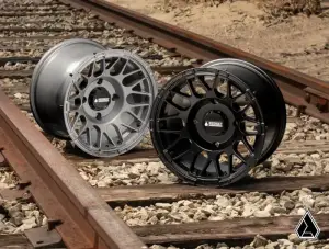 SuperATV - SuperATV Assault Industries Hellfire Wheels with Innerlock Technology for Polaris (2022-26) RZR Pro R/4, Turbo R/4, 15" Wheels, 10" wide, 5/4.5 (Matte Titanium) - Image 7