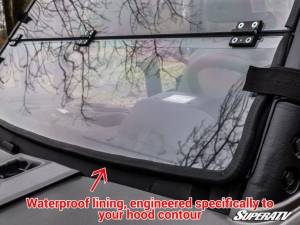 SuperATV - SuperATV Flip Down Windshield for Polaris (2020-24) Ranger 1000 (Standard Polycarbonate - Clear) - Image 11