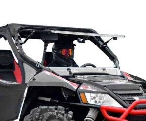 SuperATV - SuperATV Flip Windshield for Arctic Cat (2012-18) Wildcat - Image 1