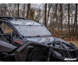 SuperATV - SuperATV Flip Windshield for Can-Am (2017-26) Maverick X3 (Scratch Resistant Polycarbonate - Clear) - Image 3