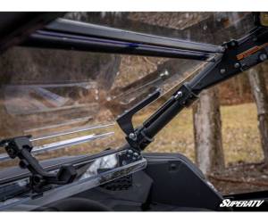 SuperATV - SuperATV Flip Windshield for Can-Am (2017-26) Maverick X3 (Scratch Resistant Polycarbonate - Clear) - Image 5