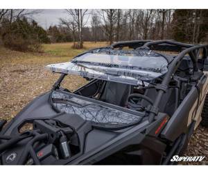 SuperATV - SuperATV Flip Windshield for Can-Am (2017-26) Maverick X3 (Standard Polycarbonate - Clear) - Image 7