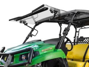 SuperATV - SuperATV Flip Windshield for John Deere (2012-16) Gator XUV550 - Image 1