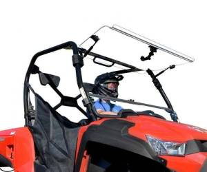 SuperATV - SuperATV Flip Windshield for Kymco (2015-18) UXV 450 - Image 1