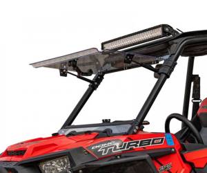 SuperATV - SuperATV Flip Windshield for Polaris (2016-18) RZR XP Turbo (w/out Ride Command) - Image 1