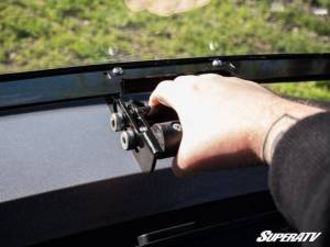 SuperATV - SuperATV Flip Windshield for Polaris (2017) Ranger XP 1000 (NorthStar Edition, Scratch Resistant Polycarbonate - Clear) - Image 4