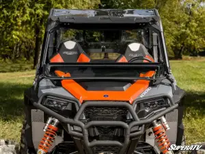 SuperATV - SuperATV Flip-Down Glass Windshield for Polaris (2016-26) General (w/ Driver and Passenger Side Wipers) - Image 2