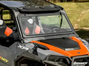 SuperATV - SuperATV Flip-Down Glass Windshield for Polaris (2016-26) General (w/ Driver and Passenger Side Wipers) - Image 7