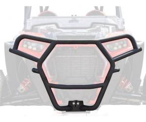 SuperATV - SuperATV Front Bumper for Polaris (2018-21) RZR XP Turbo S (w/out Winch Mount, w/out Winch, Black) - Image 1
