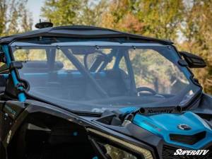 SuperATV - SuperATV Full Windshield for Can-Am (2017-26) Maverick X3 (Standard Polycarbonate -Clear - Machines w/ Factory Intrusion Bar) - Image 4