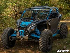 SuperATV - SuperATV Full Windshield for Can-Am (2017-26) Maverick X3 (Standard Polycarbonate -Clear - Machines w/ Factory Intrusion Bar) - Image 2