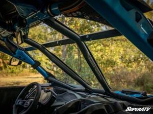 SuperATV - SuperATV Full Windshield for Can-Am (2017-26) Maverick X3 (Standard Polycarbonate -Clear - Machines w/ Factory Intrusion Bar) - Image 7