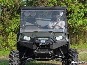 SuperATV - SuperATV Full Windshield for Polaris (2016-26) Ranger Full Size 570 (Scratch Resistant Polycarbonate - Clear) - Image 2