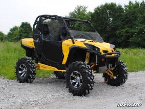 SuperATV - SuperATV Half Windshield for Can-Am (2011-20) Commander (Scratch Resistant Polycarbonate - Clear) - Image 3