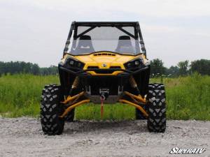 SuperATV - SuperATV Half Windshield for Can-Am (2011-20) Commander (Scratch Resistant Polycarbonate - Clear) - Image 4