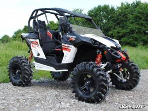 SuperATV - SuperATV Half Windshield for Can-Am (2013-18) Maverick (Scratch Resistant Polycarbonate - Clear) - Image 2