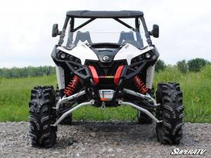 SuperATV - SuperATV Half Windshield for Can-Am (2013-18) Maverick (Scratch Resistant Polycarbonate - Clear) - Image 4