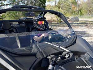 SuperATV - SuperATV Half Windshield for Can-Am (2017-26) Maverick X3 (Scratch Resistant Polycarbonate - Clear) - Image 4