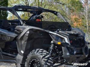 SuperATV - SuperATV Half Windshield for Can-Am (2017-26) Maverick X3 (Standard Polycarbonate - Dark Tint) - Image 2