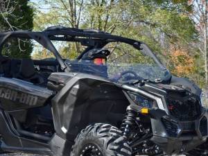 SuperATV - SuperATV Half Windshield for Can-Am (2017-26) Maverick X3 (Standard Polycarbonate - Clear) - Image 1