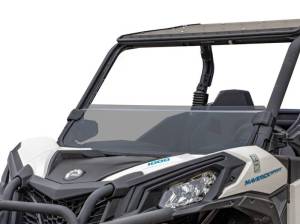 SuperATV - SuperATV Half Windshield for Can-Am (2019-26) Maverick Sport (Standard Polycarbonate - Dark Tint) - Image 1