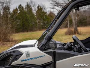SuperATV - SuperATV Half Windshield for Can-Am (2019-26) Maverick Sport (Scratch Resistant Polycarbonate - Clear) - Image 7
