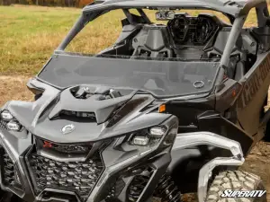 SuperATV - SuperATV Half Windshield for Can-Am (2024-26) Maverick R (Standard Polycarbonate - Dark Tint) - Image 9