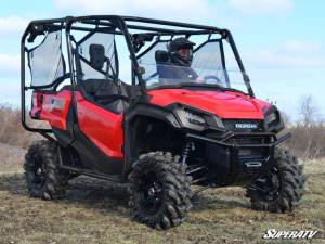 SuperATV - SuperATV Half Windshield for Honda (2016-26) Pioneer 1000 (Scratch Resistant Polycarbonate -Clear) - Image 2