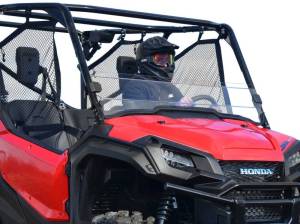SuperATV - SuperATV Half Windshield for Honda (2016-26) Pioneer 1000 (Scratch Resistant Polycarbonate -Clear) - Image 1