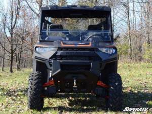 SuperATV - SuperATV Half Windshield for Polaris (2015-26) Ranger XP 1000 (Scratch Resistant Polycarbonate - Clear) - Image 2