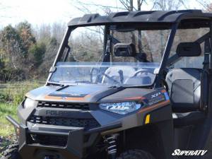SuperATV - SuperATV Half Windshield for Polaris (2015-26) Ranger XP 1000 (Scratch Resistant Polycarbonate - Clear) - Image 5