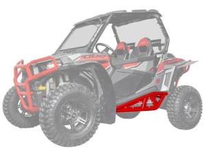 SuperATV - SuperATV Heavy Duty Tube Rock Sliders for Polaris (2015-20) RZR 900 (Red) - Image 1