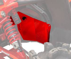 SuperATV - SuperATV Inner Fender Guards for Polaris (2016-20) RZR S 1000 (Red) - Image 1