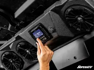 SuperATV - SuperATV MB Quart Tuned Four-Speaker Visor Audio System for Can-Am (2016-26) Defender (320-Watt, Stage 4) - Image 2