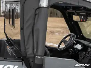 SuperATV - SuperATV Primal Soft Cab Enclosure Upper 2 Doors for Polaris (2020-26) General XP 1000 (2 Seat, Standard Polycarbonate - Clear Rear Windshield) - Image 4