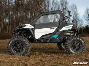 SuperATV - SuperATV Primal Soft Cab Enclosure Upper Doors for Can-Am (2019-26) Maverick Sport (2 Seat, w/ Standard Polycarbonate - Clear) - Image 3