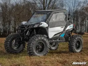 SuperATV - SuperATV Primal Soft Cab Enclosure Upper Doors for Can-Am (2019-26) Maverick Sport (2 Seat, w/ Standard Polycarbonate - Clear) - Image 2