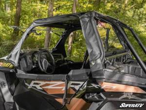 SuperATV - SuperATV Primal Soft Cab Enclosure Upper Doors for Polaris (2014-23) RZR XP 1000 (Standard Polycarbonate - Light Tint Rear Windshield) - Image 6